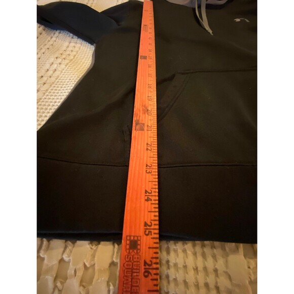 Under Armour Size Large Hoodie Shirt Black & Gray Sweatshirt Pullover - Picture 5 of 6
